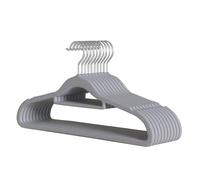 YBNKKUXKN Cintres Lot de 10 cintres en Peluche Ultra Larges et antidérapants, organiseurs de Garde-Robe multifonctionnels for Chambres et magasins de vêtements Cintre(Grey)