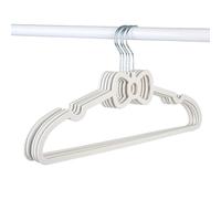 YBNKKUXKN Cintres Lot de 20 cintres en Plastique en Forme de nœud/cœur, tiges de Support antidérapantes et sans Traces, for Un Rangement Facile à la Maison Cintre(Roze,Bow)