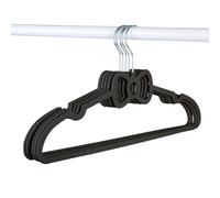 YBNKKUXKN Cintres Lot de 20 cintres en Plastique en Forme de nœud/cœur, tiges de Support antidérapantes et sans Traces, for Un Rangement Facile à la Maison Cintre(Svart,Bow)