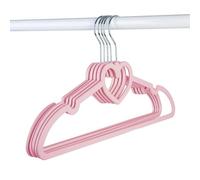 YBNKKUXKN Cintres Lot de 20 cintres en Plastique en Forme de nœud/cœur, tiges de Support antidérapantes et sans Traces, for Un Rangement Facile à la Maison Cintre(Wit,Heart-Shaped)