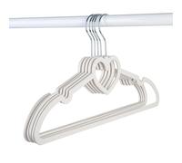 YBNKKUXKN Cintres Lot de 20 cintres en Plastique en Forme de nœud/cœur, tiges de Support antidérapantes et sans Traces, for Un Rangement Facile à la Maison Cintre(Roze,Heart-Shaped)