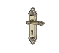 YBNKKUXKN Door Lock Wooden Indoor Silent Room Doors Lock Mechanical Lock Integrated Light Luxury Door Handle For Bedroom poignée porte(Silent Lock)