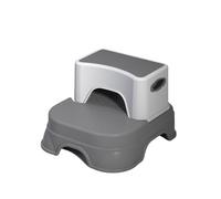 YBNKKUXKN Marchepieds 2 marches for Enfants, marchepied for lavabo de Salle de Bain, marchepied Double antidérapant for l'apprentissage de la propreté dans la Salle de Bain des Tout-Petits(Grey)