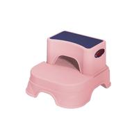YBNKKUXKN Marchepieds 2 marches for Enfants, marchepied for lavabo de Salle de Bain, marchepied Double antidérapant for l'apprentissage de la propreté dans la Salle de Bain des Tout-Petits(Roze)
