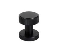 YBNKKUXKN Poignée de bouton de porte de Passage intérieur, for portes de placard et de couloir, poignée de porte Non verrouillable, poignée unique en alliage de Zinc poignée porte(Matte Black)