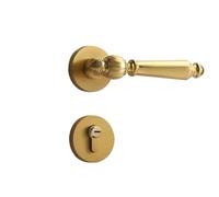 YBNKKUXKN Poignée de porte d'entrée avec serrure et clé extérieure à levier à clé sécurisée, for entrée avant et salle de bain des chambres poignée porte(Color1,Silent version)