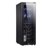 YBNKKUXKN Rangement vin Casier à vin électronique à température constante, Armoire à vin en métal, Petit réfrigérateur à vin Domestique pouvant Stocker du vin et des Verres à vin casier Bouteilles(A)