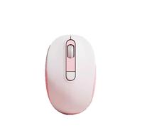 YBNKKUXKN Souris de Jeu sans Fil Bluetooth, Triple Mode de réglage DPI, Charge silencieuse, for PC/Ordinateur Portable (Rose)(Wit)
