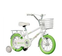 YBNKKUXKN Velo Fille Vélo for Enfants de 2 à 12 Ans, garçons et Filles, 12 à 18 Pouces, avec Roues d'entraînement, vélo for Enfants et Tout-Petits vélos Enfant(Groen,14inch)