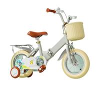 YBNKKUXKN Velo Fille Vélo for Enfants, Filles et garçons de 2 à 9 Ans, 12, 14, 16 et 18 Pouces, avec siège et Panier for poupée, vélo Pliable vélos Enfant(Gray1,12inch)