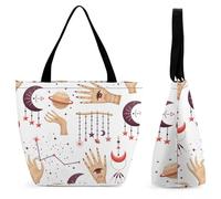 YBQLNP Astrologie Sac À Main Pour Femme Sac À Bandoulière Sac De Shopping Pour Voyage 28.5x18x32.5cm