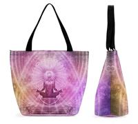 YBQLNP Chakras Sac À Main Pour Femme Sac À Bandoulière Sac De Shopping Pour Voyage 28.5x18x32.5cm