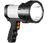 YBQZ Lampe Torche LED Ultra Puissante Lampe de Poche Étanche IPX4 6500K 10000mAH Super Lumineux Lampe 6 Modes Longue Portée Lampe Haute Puissance Urgence Lanterne pour Camping Randonnée Chasse