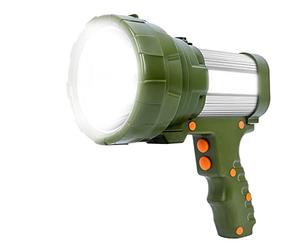 YBQZ Lampe Torche Led Ultra Puissante Rechargeable USB 6500K 10000 mah avec Lumière Latérale Lampe de Poche Etanche Haute Puissance (Vert)