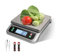 YBVXYV balance de cuisine professionnelle 40kg Acier Inoxydable balance de cuisines precision avec écran LCD grande balance de cuisine avec fonction Tara comptage PCS et 6 unités balance patisserie