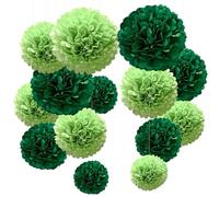 YBwanli 20 pièces - decoration mariage champetre, decoration bapteme champetre,deko boho，décoration boule de papier, baby shower decoration, mariage,décoration de baptême garçon