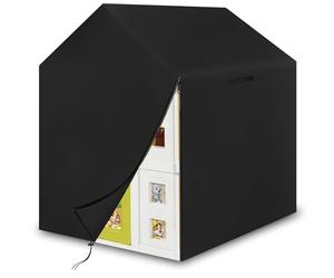YBYHFAA Bache de Cabane Enfant Exterieur,Housse de Cabane ExtéRieur pour Maison Enfant,Oxford 600d Housse de Protection pour Garder la Maison de Jeu des Enfants,ImperméAble,Noir (127x110x130cm)