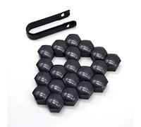 YBZYBSV 20 Pièces Capuchon D'écrou de Roue pourBMW X1 F48 2015-2022, Cache Ecrou Cache Écrous de Pneu Hexagonaux Bouchons à Vis Antivol Bouchons,17mm-Black