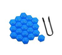 YBZYBSV 20 Pièces Capuchon D'écrou de Roue pourCitroen C5 Aircross Crossover 2017-2025, Cache Ecrou Cache Écrous de Pneu Hexagonaux Bouchons à Vis Antivol Bouchons,19mm-Blue