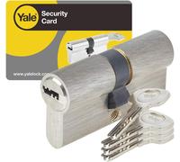 Yc1000+ Cylindre De Serrure Débrayable 30X50 Mm Pour Porte Extérieure/Entrée,6 Goupilles,4 Clés,Nickelé