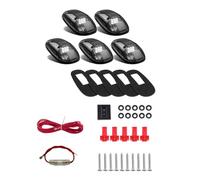 Ycagrain 9 Feux de Position de Toit de Cabine de Voiture à LED pour Camion SUV LED DC 12 V Lentille Fumée Noire Lampe Blanche Lumières Externes de Voiture