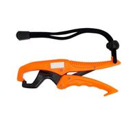 Ycagrain Clip en plastique pour pêche, contrôleur de pince pour poissons, ramasse-poissons, élévateur de poissons, équipement de pêche avec corde coulissante, 25 cm, couleur orange