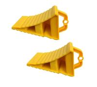 Ycagrain Paquet de 2 Cales de Roue Portables avec Poignées, Roue de Véhicule, Voiture, Camion, Base en Plastique Antidérapante, Coussinet de Support de Pneu