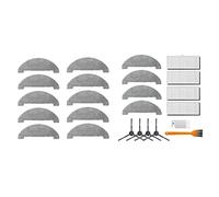 Ycagrain Serpillères avec 14 brosses latérales - Filtre HEPA pour aspirateur robot S9