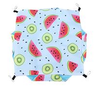 Ycauty Hamac double face pour animaux de compagnie de petite taille, facile à nettoyer, pour hamsters, cochons d'Inde et autres (kiwi pastèque)