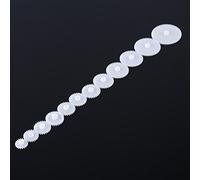 Ycauty Lot de 12 engrenages en plastique pour robots, jouets et modèles, plastique blanc durable, parfait pour les projets scientifiques