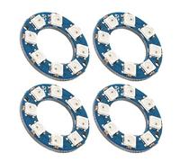 Ycauty Lot de 4 panneaux lumineux LED RVB, module de lumière couleur, contrôle intelligent pour décoration intérieure et extérieure, 4 pièces de taille compacte
