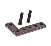 Ycauty Règle de mesure en forme de L en alliage d'aluminium, outil de traçage polyvalent pour le travail du bois pour mesurer l'angle de précision 1 pièce