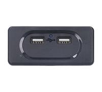 Ycauty USB RV avec deux ports haute vitesse | Design de circuit intelligent, matériau ABS, structure compacte, charge les appareils mobiles, compatible 12 V-24 V