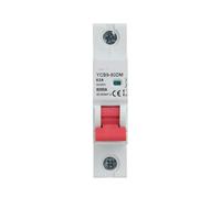 YCB9-80DM 1P MCB 6kA DC 500V Circuit Breaker 16A 20A 25A 32A 40A 50A DC MCB for PV System MQXFCZUX(50A)