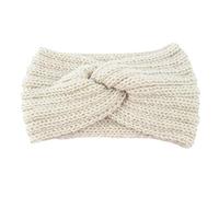 YCBMINGCAN Bandeaux Stretch Bandeaux Câble Doux Femmes Oreille Bandeau Tricot Plus Chaud Hiver Bandeau Cravate Fine Homme Noir (White, One size)