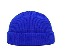 YCBMINGCAN Bonnet pour homme et femme - Unisexe - Bonnet tricoté chaud - Casquette de baseball décontractée - Tendance - Long beanie parfait pour le printemps et l'hiver, bleu, taille unique
