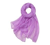 YCBMINGCAN Écharpe d'été pour femme - Écharpe décontractée multicolore en soie de couleur normale - Écharpe fine en mousseline de soie - Protection solaire - Écharpe pour la vie