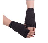 YCBMINGCAN Gants d'hiver bras tricotés sans doigts Mitten fille garder les femmes douces gants chauds chauds Gants Latex M