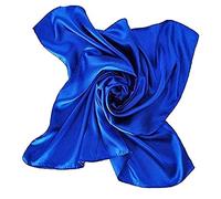 YCBMINGCAN Mouchoirs en tissu satiné de soie 90 x 90 cm au niveau du sol 24 couleurs initiales pour homme, c, taille unique