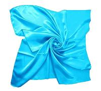 YCBMINGCAN Mouchoirs en tissu satiné de soie 90 x 90 cm au niveau du sol 24 couleurs initiales pour homme, d, taille unique