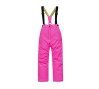 YCBMINGCAN Pantalon de ski pour enfant garçon et fille - Salopette d'extérieur imperméable coupe-vent chaud - Pantalon d'hiver avec fermeture éclair et bretelles pour le ski