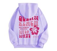 YCBMINGCAN Sweat à capuche pour femme - Unisexe - Sweat à capuche d'hiver - Veste à capuche chaude - Veste d'extérieur - Cordon de serrage - Haut à manches longues - Vintage - Veste de survêtement