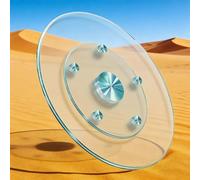 YCBTPS 60cm 80cm Cuisine Lazy Susan Plateau Tournant En Verre Trempé, Grand Plateau De Service Rotatif Pour Table À Manger, Assiette De Service Pivotant(75cm (30in))