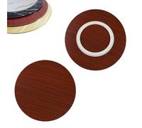 YCBTPS 80cm 100cm Grand Plateau De Service Rotative Lazy Susan En Bois, Plateau Tournant Pour Table À Manger, Assiette De Service Pivotant, Plaque D'affichage(Teak,50CM/20IN)