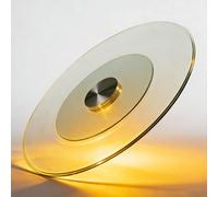 YCBTPS Plateau Tournant En Verre Trempé Lazy Susan, Rond Plateau Rotatif Grande Assiette De Service Pour Table À Manger, Dessus De Table Plateau Tournant(70cm/28in)