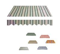 YCBTPS Store Banne Manuel Rétractable, Tissu De Rechange pour Auvent De Balcon 350x300cm, D'Auvent Extérieur Toile pour Porte-fenêtre, Toile pour Store Banne(Khaki,4.5x3.0m(15x10ft))