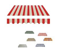 YCBTPS Store Banne Manuel Rétractable, Tissu De Rechange pour Auvent De Balcon 350x300cm, D'Auvent Extérieur Toile pour Porte-fenêtre, Toile pour Store Banne(Red,4x3.5m(13x12ft))
