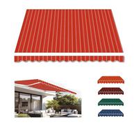 YCBTPS Tissu De Rechange for Auvent De Terrasse Rétractable, Imperméable Toile De Store Toile D'Auvent De Jardin, Tissu De Rechange pour Store Banne Extérieur(Orange,4x3.0m(13x10ft))
