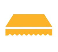 YCBTPS Tissu De Rechange pour Auvent De Balcon 5 X 3,0m, 5 X 3,5m Toile pour Store Banne De Rechange, Toile D'auvent Store Banne for Patio Extérieur(Orange,16x10ft/5x3.0m)