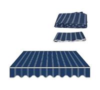 YCBTPS Tissu De Rechange pour Store Banne De Jardin, Toile D'Auvent Tissu De Remplacement for Auvent Extérieur, Dessus De Store De Patio 350x250cm(Blue,10x6.5ft/3x2m)